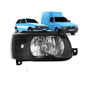 Semioptica Fiat Uno 2004 / 2014 Derecha Fondo Negro