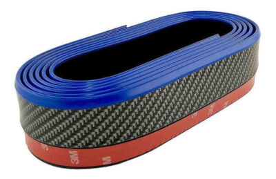 Spoiler Bumper Faldon Moldura De Paragolpe Carbono Azul Samurai