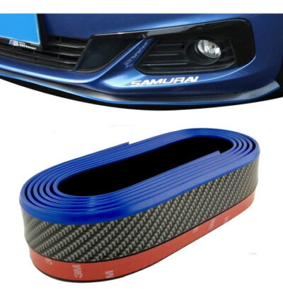 Spoiler Bumper Faldon Moldura De Paragolpe Carbono Azul Samurai